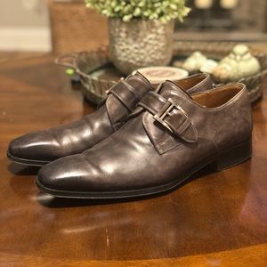 Magnanni Gray Single Monkstrap